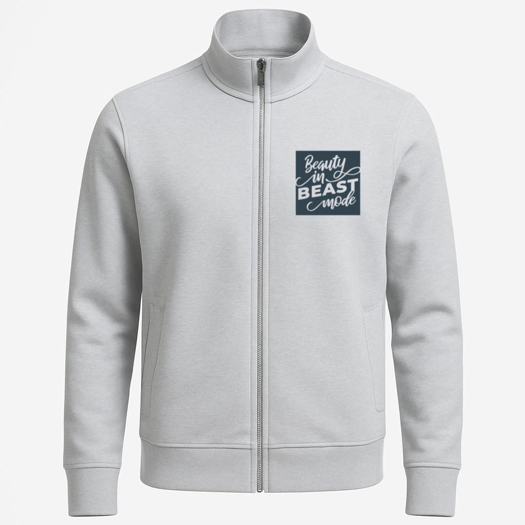 Beast Mode Lettering Phrase Workout Jacket