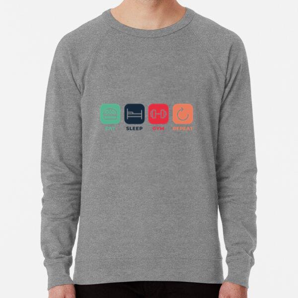 Eat Sleep Gym Repeat Badge Sweatshirt