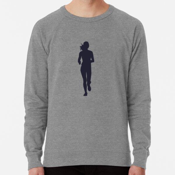 Female Marathon Running Silhouette Sweatshirt