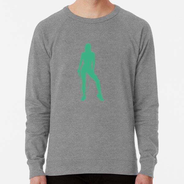 Fitness Model Resistance Band Silhouette Sweatshirt