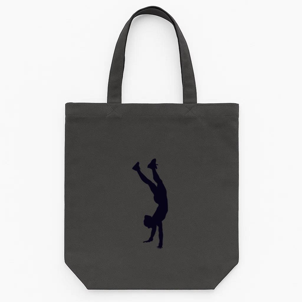 Handstand Walk Crossfit Silhouette Tote Canvas Bag