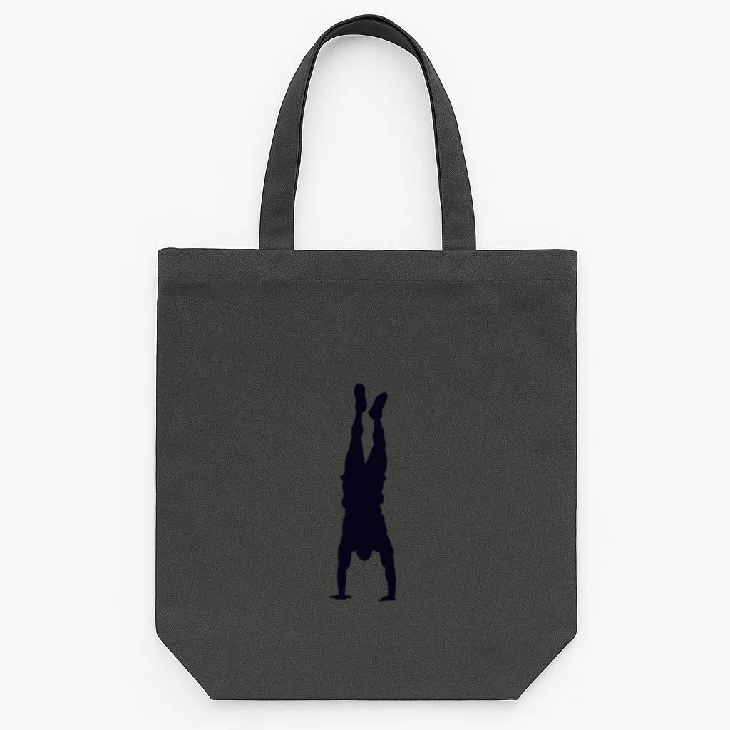 Handstanding Crossfit Silhouette Tote Canvas Bag