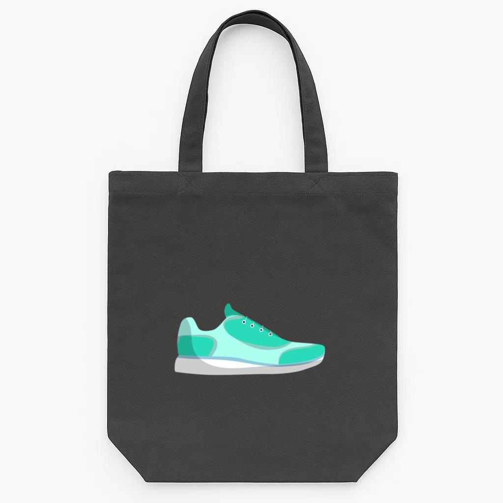 Jogging Shoe Lace Trainers Sneaker Flat Tote Canvas Bag