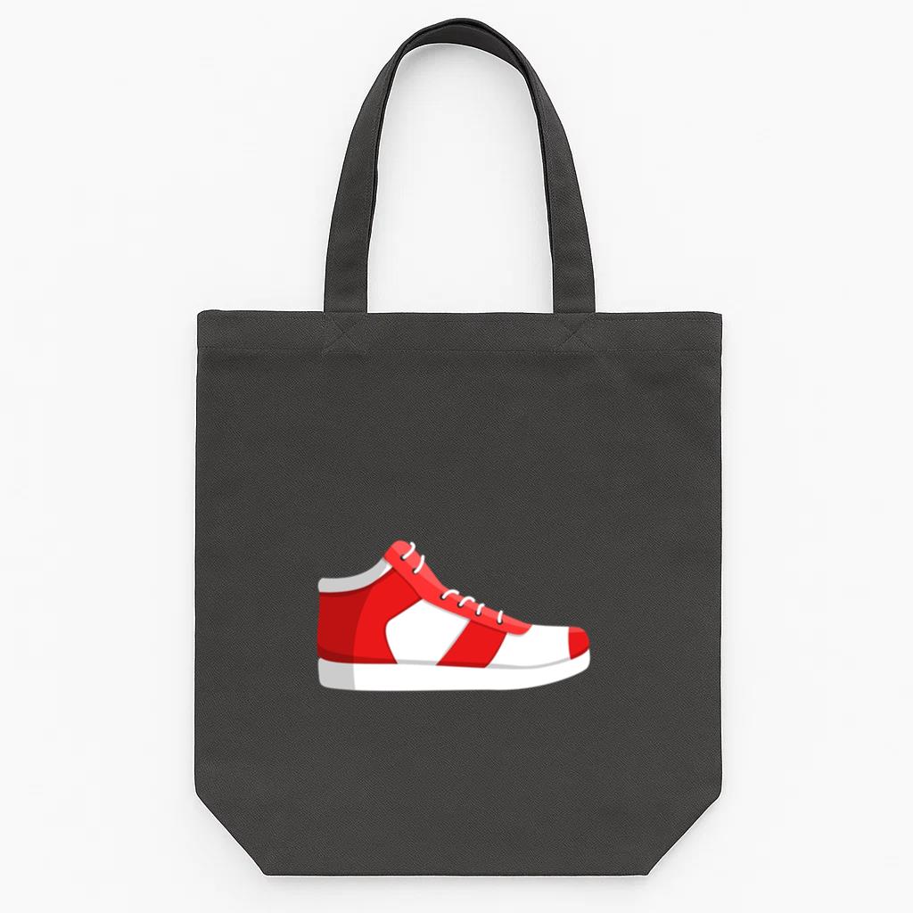 Jogging Shoe Trainers Lace Sneaker Illustration Tote Canvas Bag
