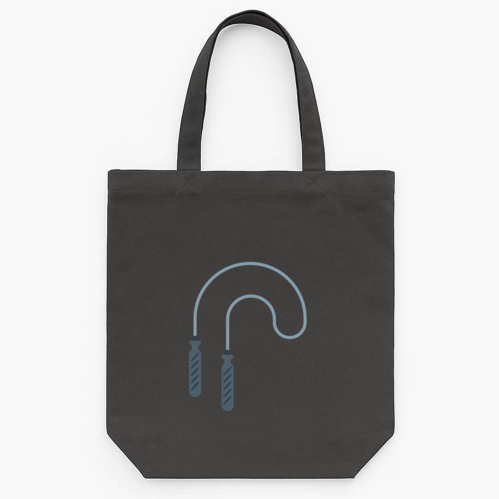 Jump Rope Icon Tote Canvas Bag