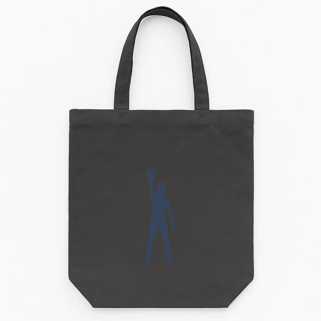 Lift Kettle Bell Silhouette Tote Canvas Bag