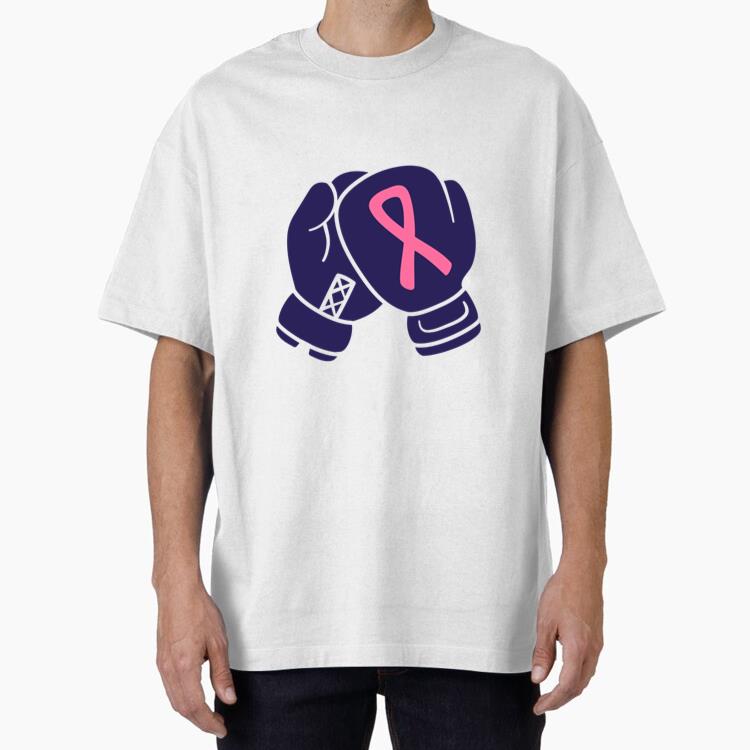 Pair Of Boxing Gloves With A Pink Ribbon T-Shirt