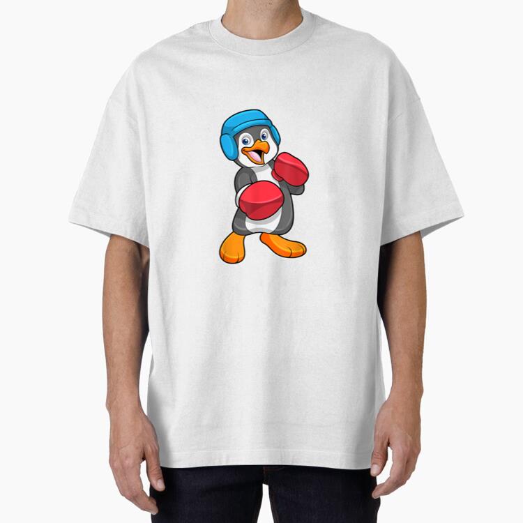 Penguin Boxing Boxer Gloves T-Shirt
